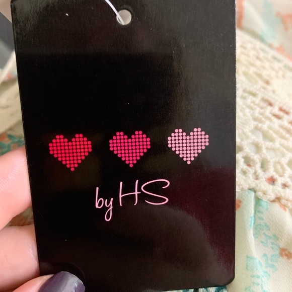 By HS Crochet and Tie Detail Elastic Waist Dress M - Picture 7 of 7